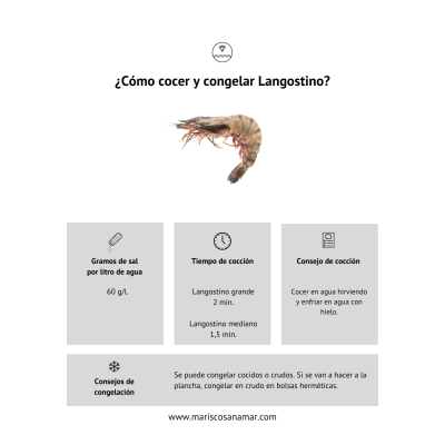 Cómo cocer langostino | Cómo congelar langostino| Cómo cocer marisco | cómo congelar marisco