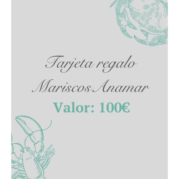 Tarjeta regalo Mariscos Anamar 100€ – Regala pescado y marisco del Cantábrico