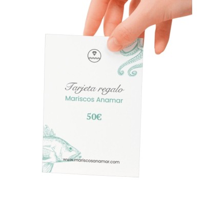 Tarjeta regalo Mariscos Anamar 50€ – Pescado y marisco fresco online