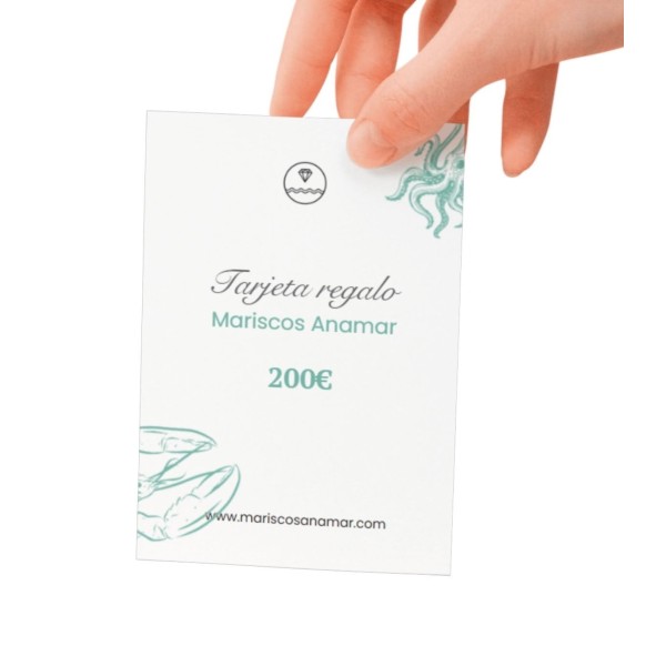 Tarjeta regalo Mariscos Anamar 200€ – Regala una mariscada online