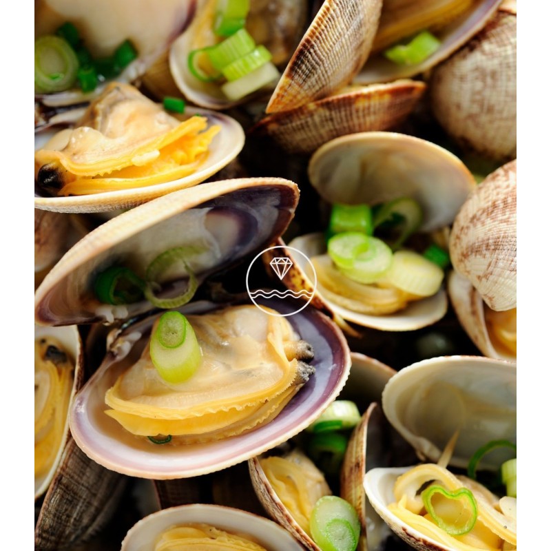 Sugerencia de presentación de las almejas de la Mariscada Sabor Marítimo de Mariscos Anamar